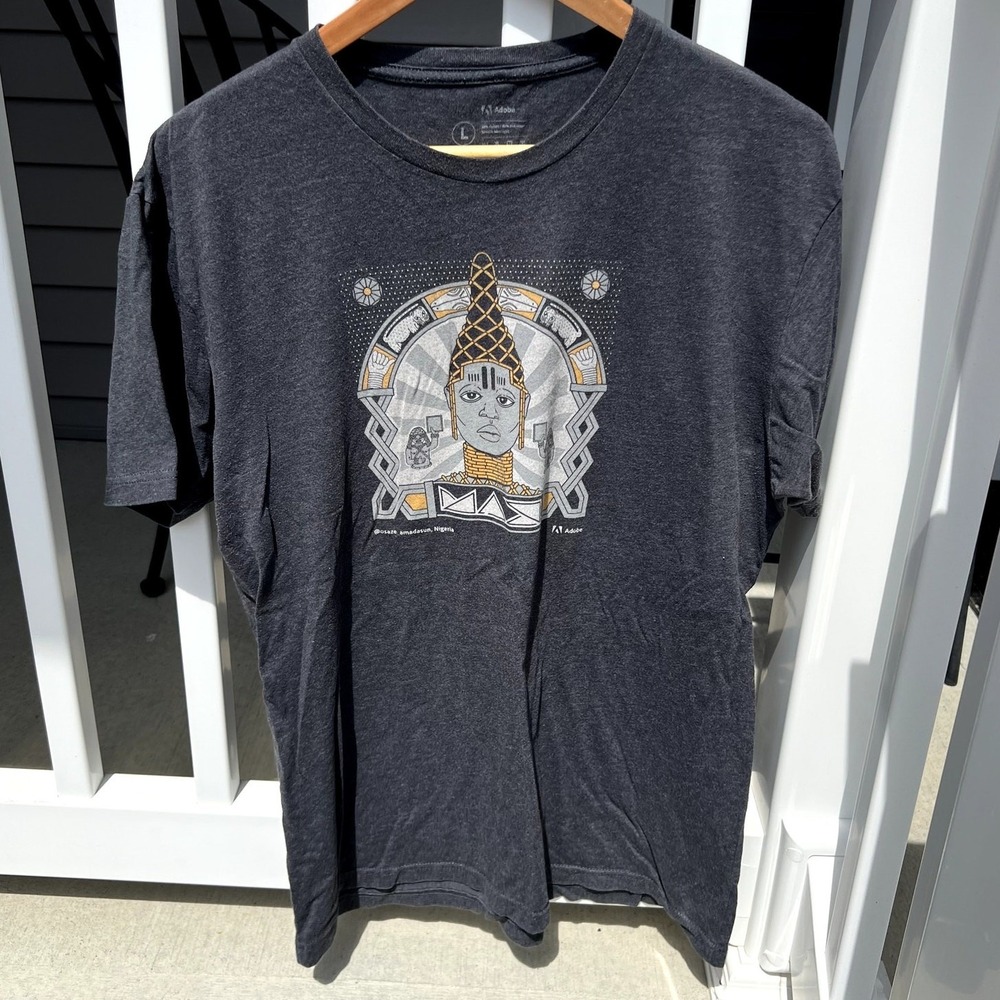 Adobe Software Nigeran Art T-shirt Unisex Large